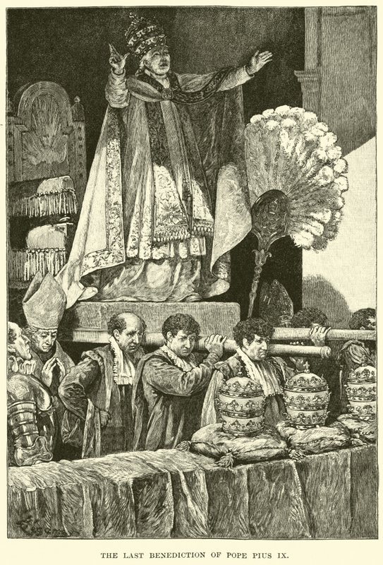 La última bendición del Papa Pío IX de American School