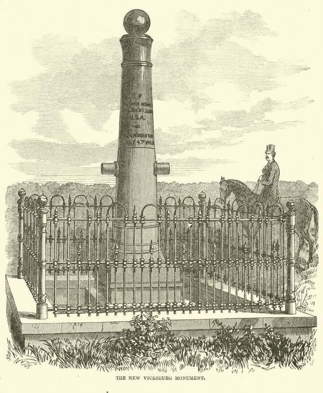 El nuevo monumento de Vicksburg, julio 1863 de American School