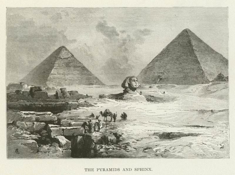 Las pirámides y la esfinge de American School