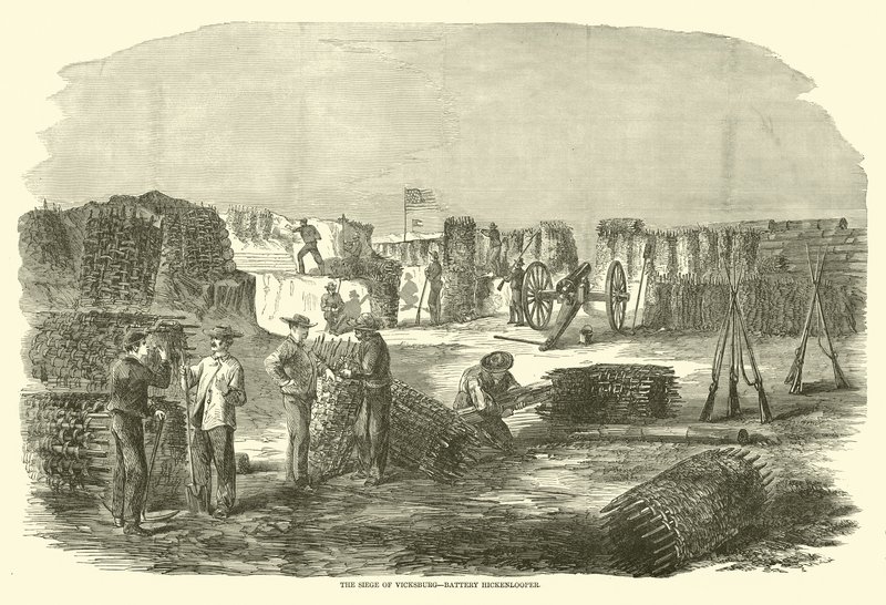 El sitio de Vicksburg, Batería Hickenlooper, junio 1863 de American School