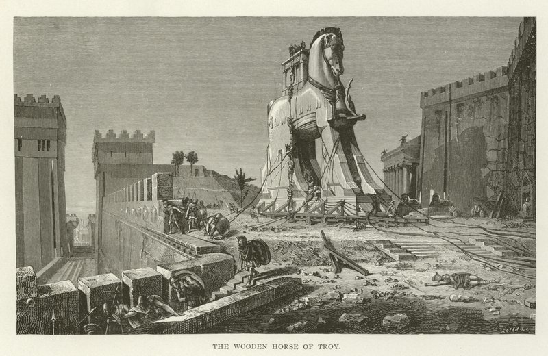 El caballo de madera de Troya de American School