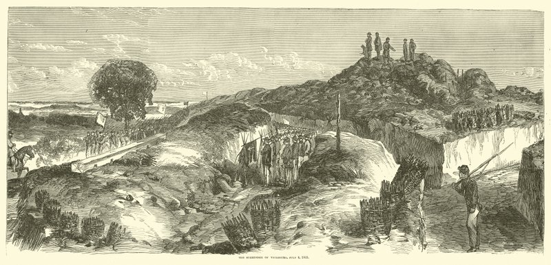 La rendición de Vicksburg, 4 de julio 1863 de American School