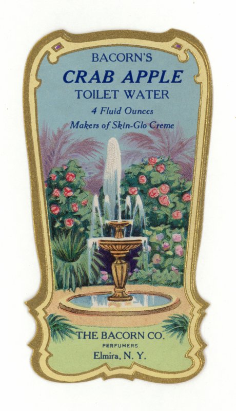 Agua de Tocador, etiqueta, Manzano Silvestre de American School