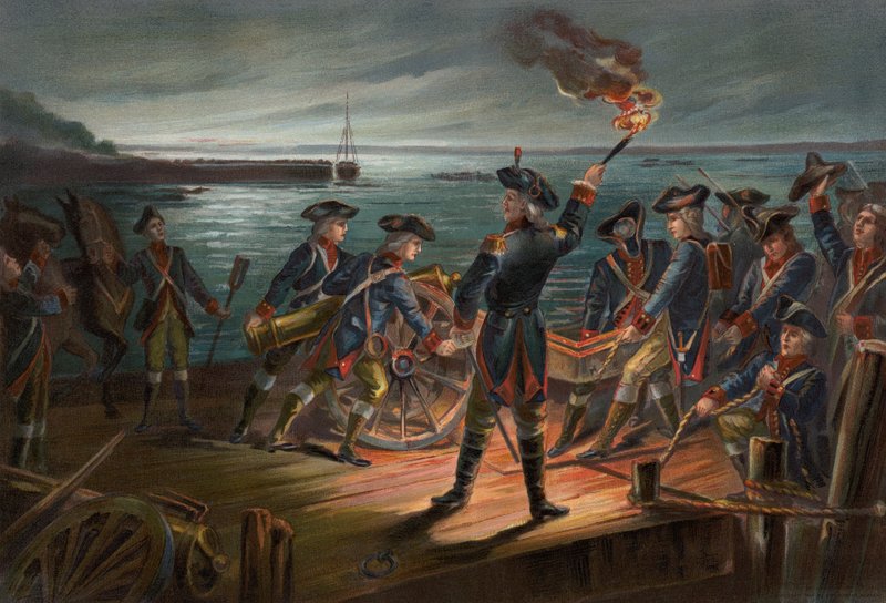 Ejército de EE.UU., la artillería se retira de Long Island de American School