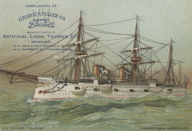 Crucero de la Marina de EE.UU. USS Chicago, 1898 de American School