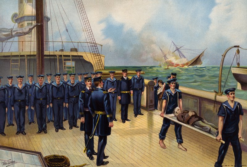 US Navy, hundimiento del Alabama de American School