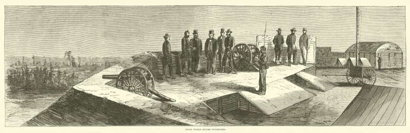 Obras de la Unión antes de Petersburg, octubre 1864 de American School