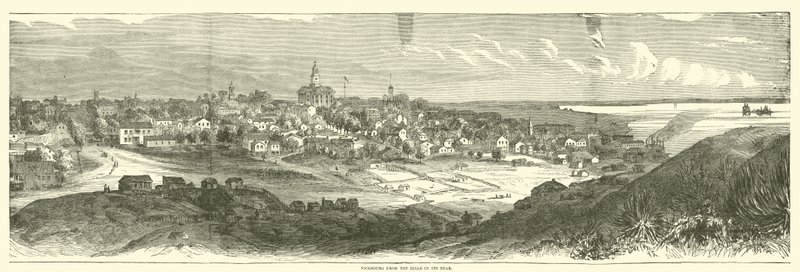 Vicksburg desde las colinas en su parte trasera, mayo 1863 de American School