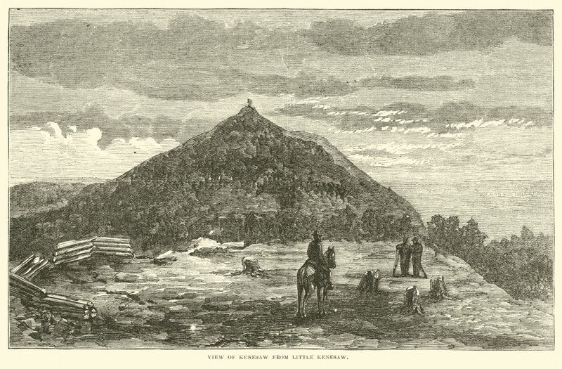 Vista de Kenesaw desde Little Kenesaw, junio de 1864 de American School