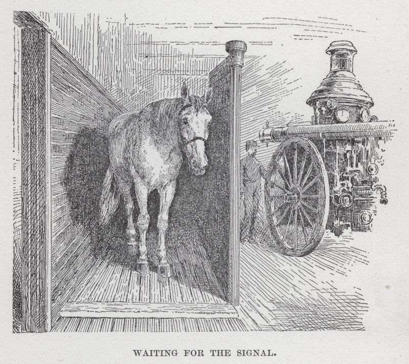 Esperando la señal (litografía) de American School