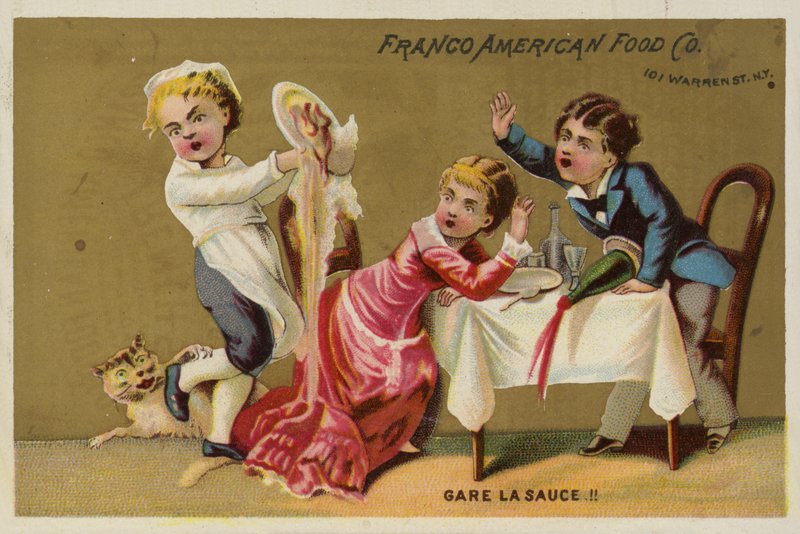 Camarera Dejando Caer la Cena de American School