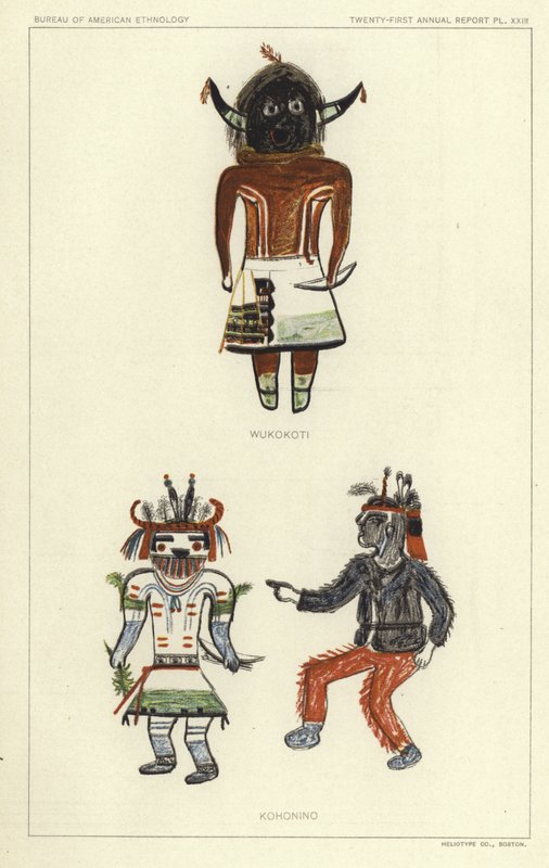 Wukokoti, Kohonino (litografía en color) de American School