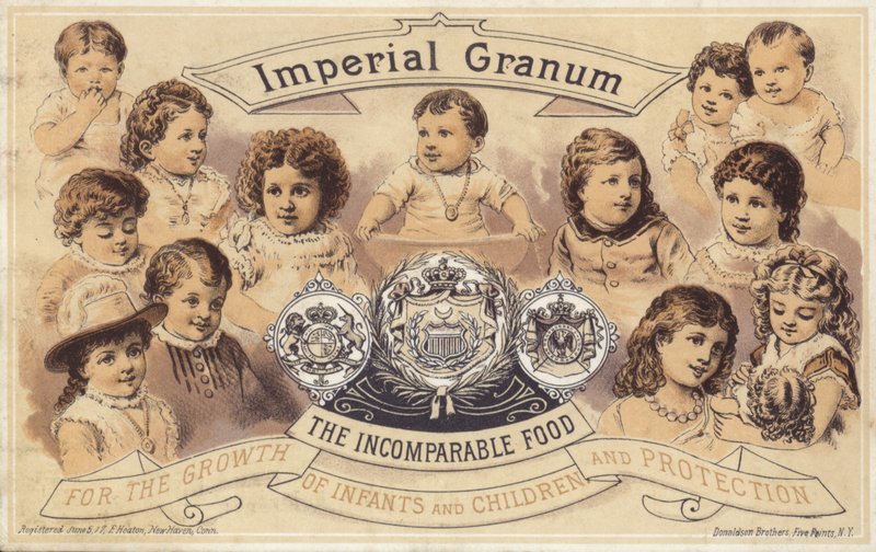 Niños pequeños anunciando Imperial Granum de American School