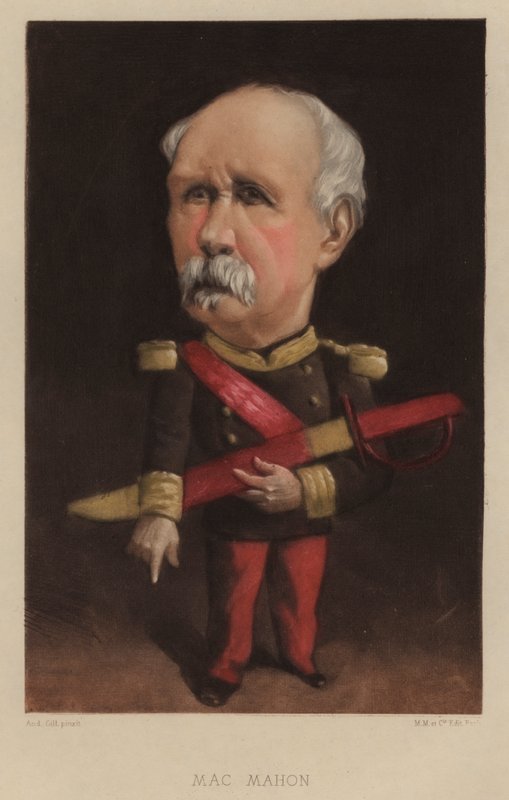 Patrice de MacMahon, Duque de Magenta, general y estadista francés de Andre Gill