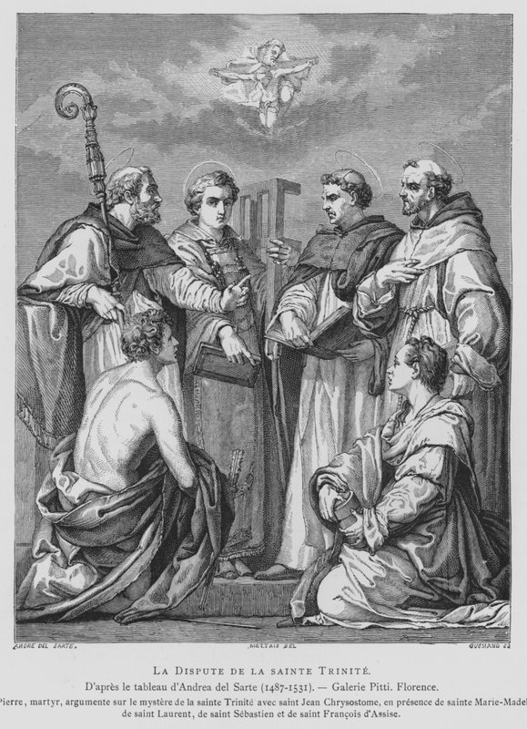 Disputa sobre la Trinidad de Andrea del (after) Sarto
