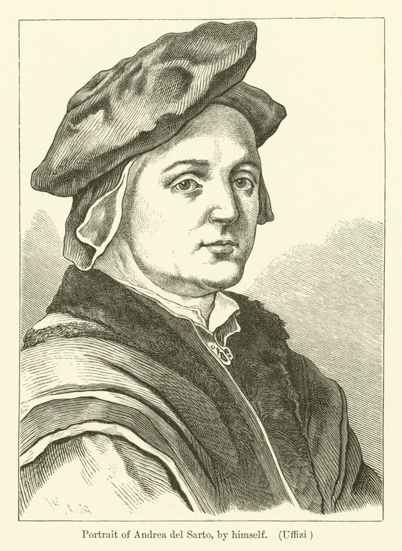 Autorretrato del pintor italiano Andrea del Sarto de Andrea del (after) Sarto