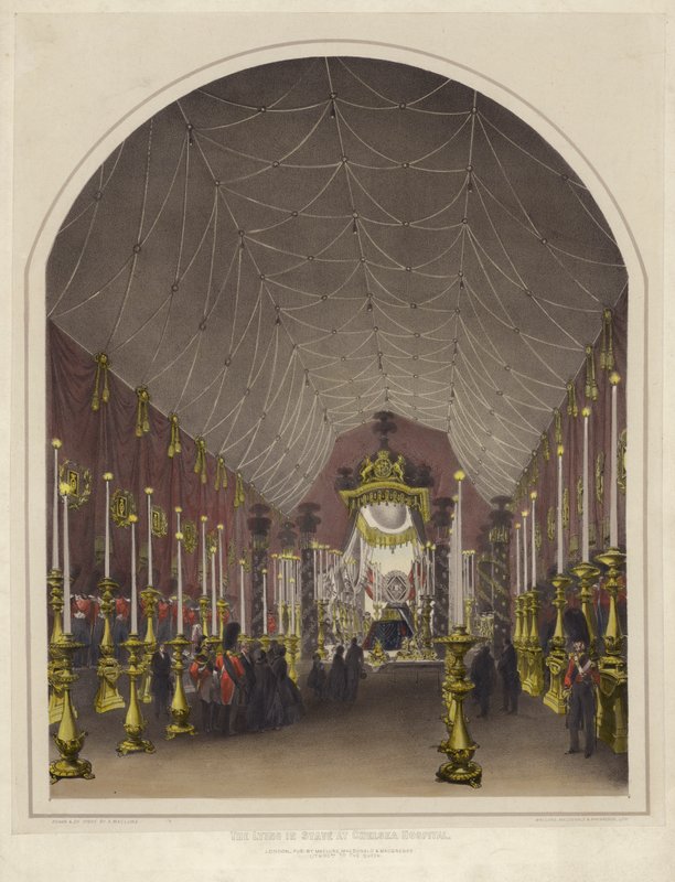 Funeral del Duque de Wellington, La exposición en Chelsea Hospital de Andrew Maclure