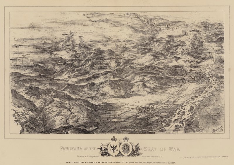 Panorama del asiento de la guerra de Andrew Maclure
