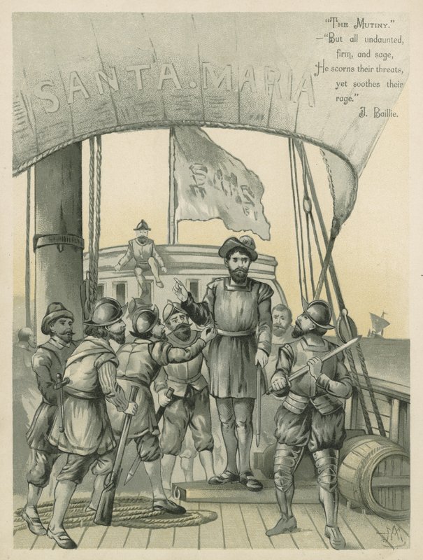 Motín a bordo del barco de Colón, la Santa María de Andrew Melrose