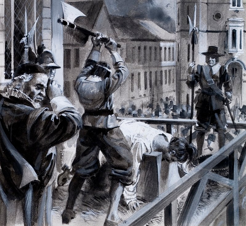 Ejecución del rey Carlos I en Whitehall, 30 de enero de 1649 de Andrew Howat