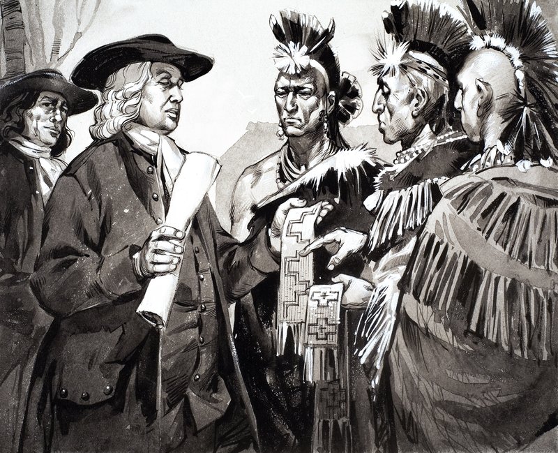 Una nación dividida, ilustración de "The Making of America". de Angus McBride