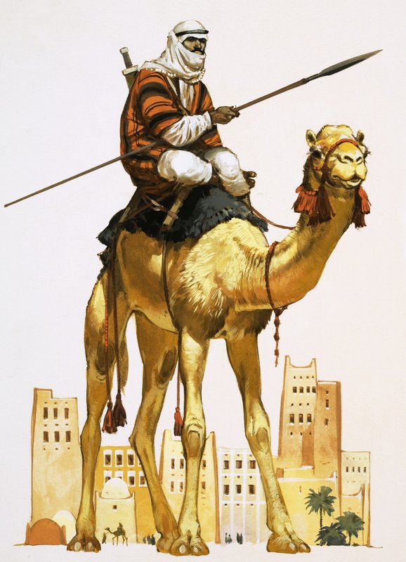 Árabe en camello de Angus McBride