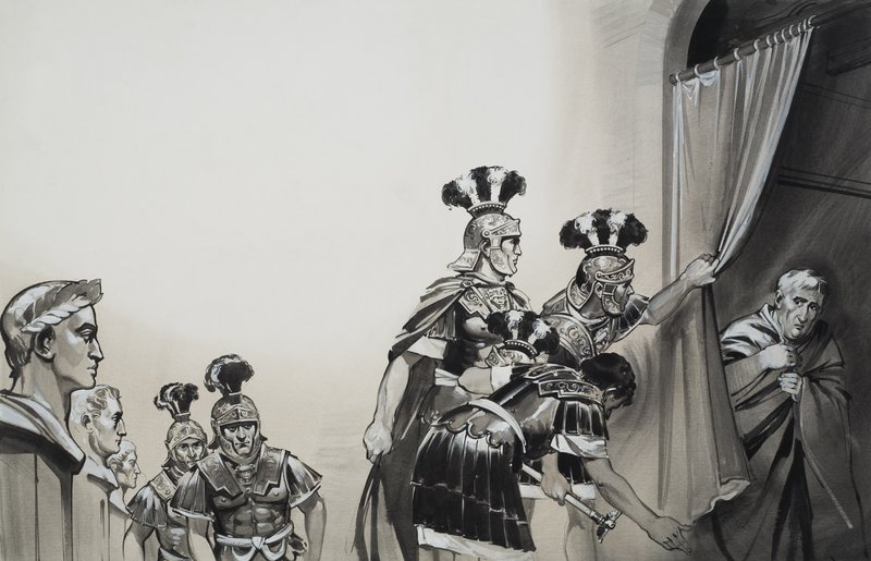 Claudio (10 a.C.-54 d.C.) (gouache sobre papel) de Angus McBride