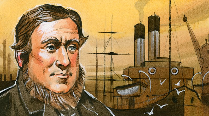 David Davies, que planificó los muelles de Barry de Angus McBride