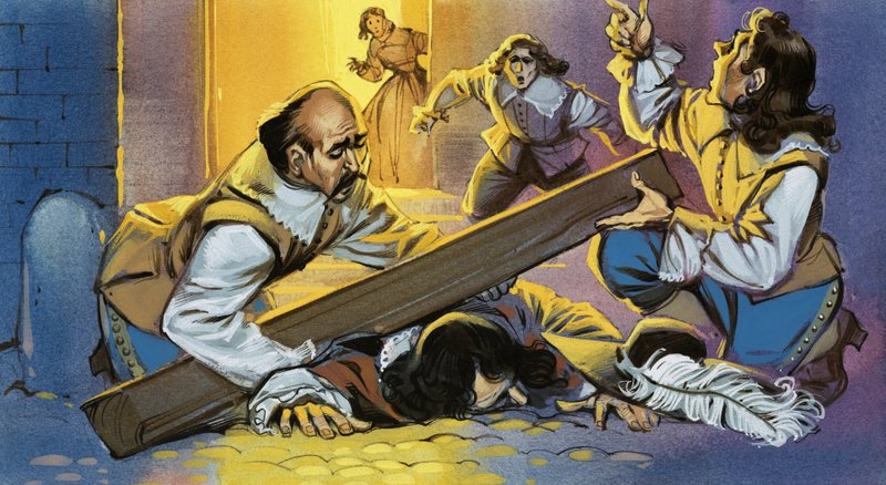 Muerte de Cyrano de Bergerac de Angus McBride