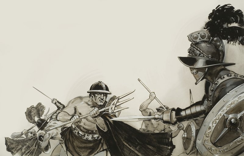 Luchas de gladiadores de Angus McBride