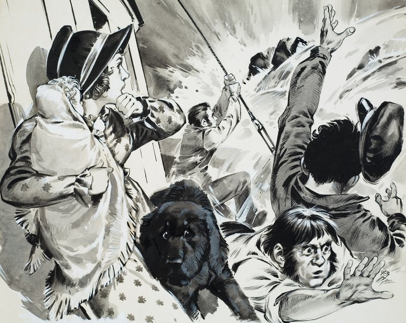 Barco de vapor del Mississippi (gouache sobre papel) de Angus McBride