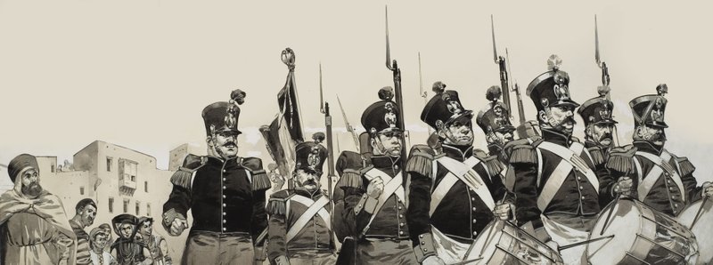La Legión Extranjera Francesa (gouache sobre papel) de Angus McBride
