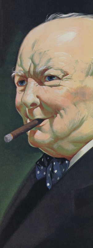 Winston Churchill (litografía en color) de Angus McBride