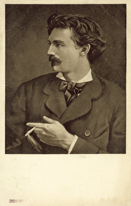 Autorretrato de Anselm Feuerbach, artista alemán de Anselm Feuerbach