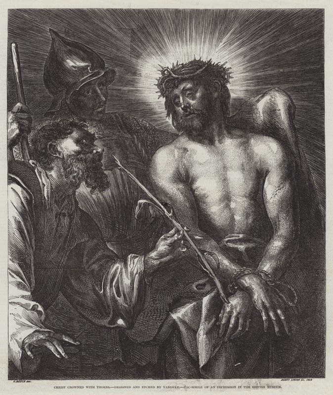 Cristo coronado de espinas de Anthony van Dyck