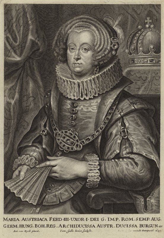 Retrato de la archiduquesa María de Austria de Anthony van Dyck