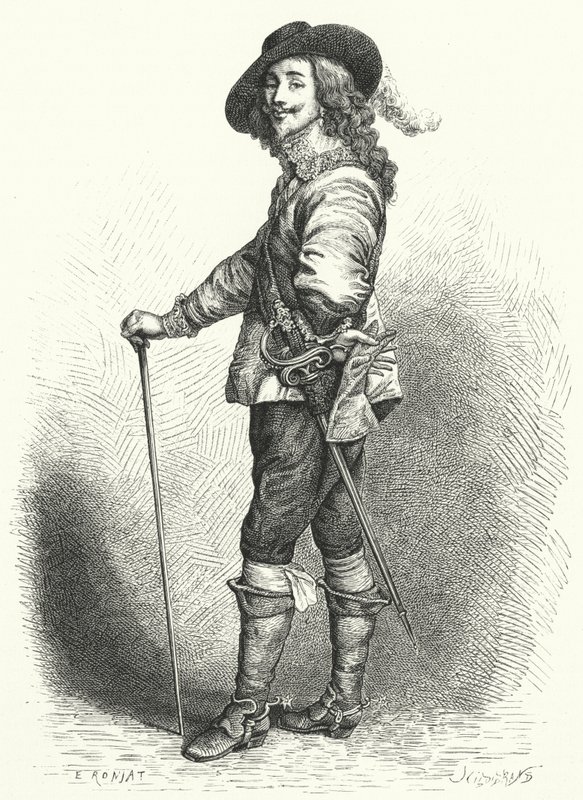 Carlos I, Rey de Inglaterra, Escocia e Irlanda (grabado) de Anthony van (after) Dyck