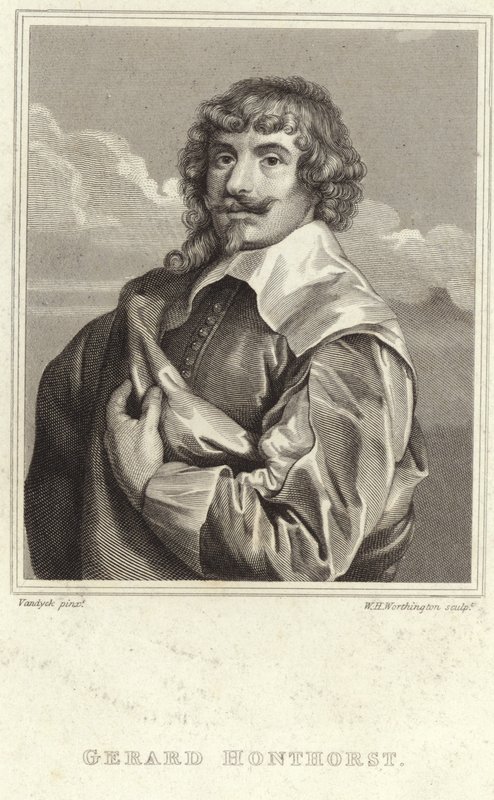 Retrato de Gerard van Honthorst de Anthony van Dyck