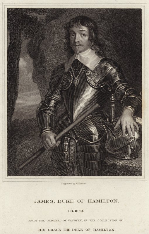 Retrato de James Hamilton, duque de Hamilton de Anthony van Dyck