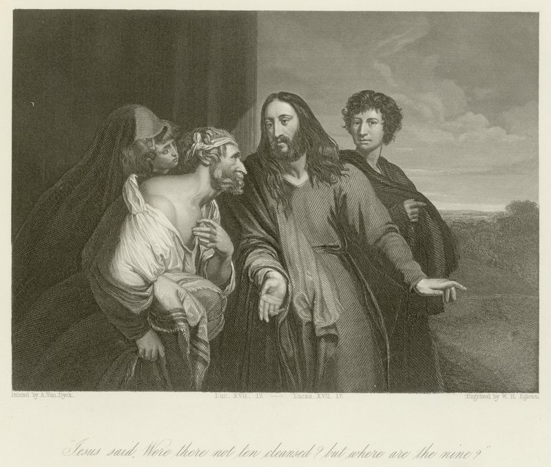 ¿No fueron diez limpiados? de Anthony van Dyck