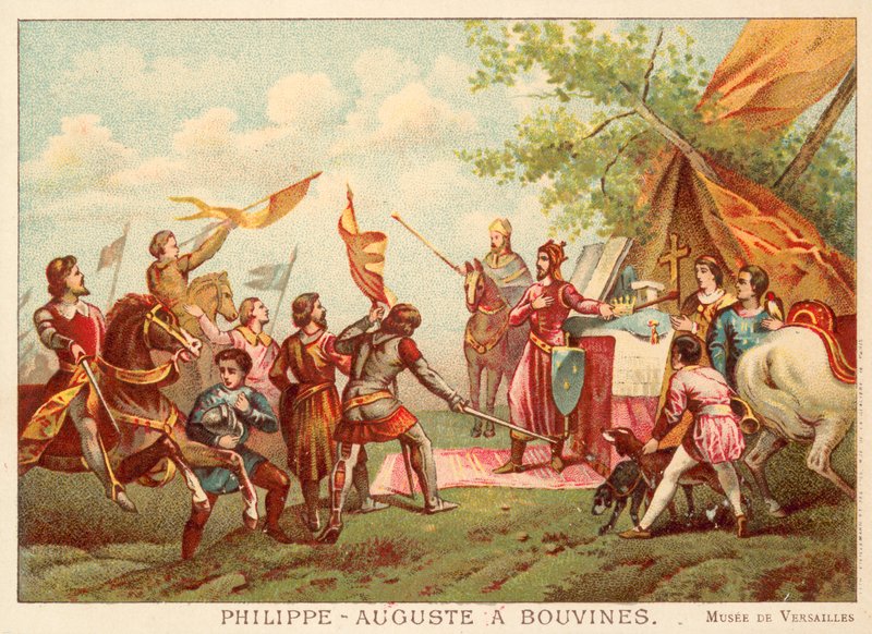 Felipe Augusto de Francia en Bouvines, 1214 de Antoine Charles Horace Vernet
