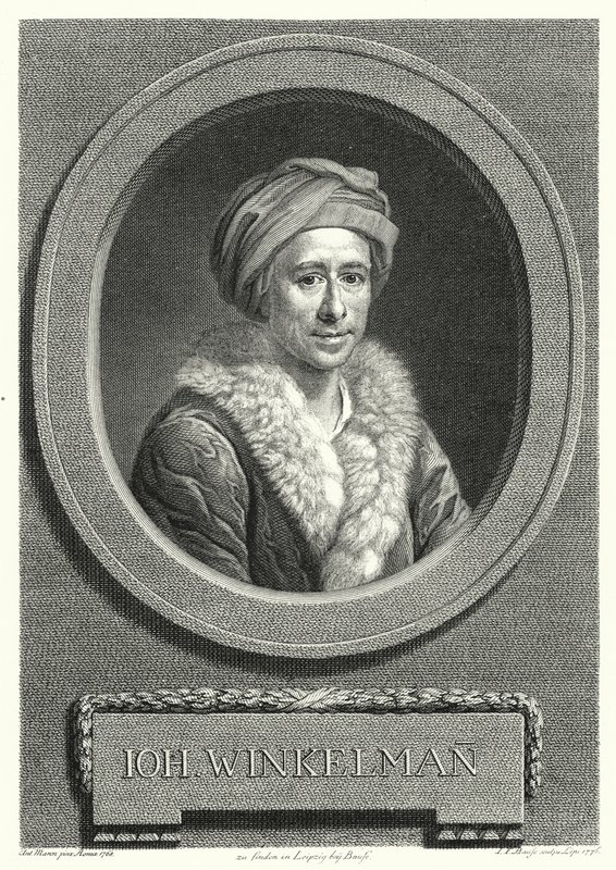 Johann Joachim Winckelmann, historiador del arte y arqueólogo alemán de Anton von (after) Maron