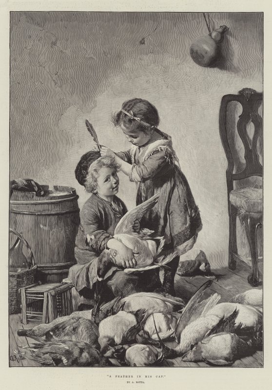 Una pluma en su sombrero de Antonio Rotta