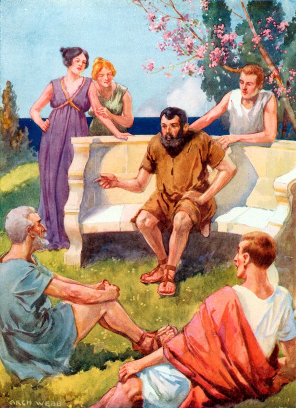 Esopo contando sus historias de Archibald Webb