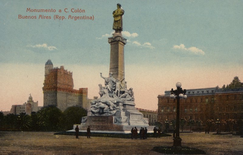 Monumento a Cristóbal Colón en Buenos Aires, Argentina de Argentinian Photographer