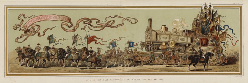 50º aniversario de los ferrocarriles belgas de Armand Jean Heins
