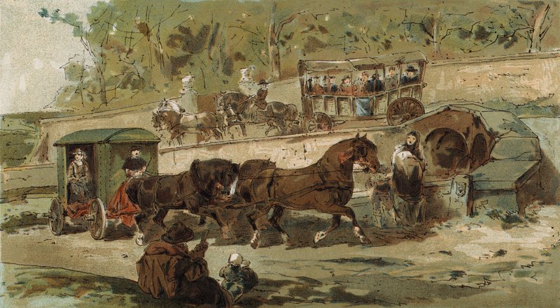 Carruaje de Amberes y patache, Países Bajos Españoles, principios del siglo XVII de Armand Jean Heins