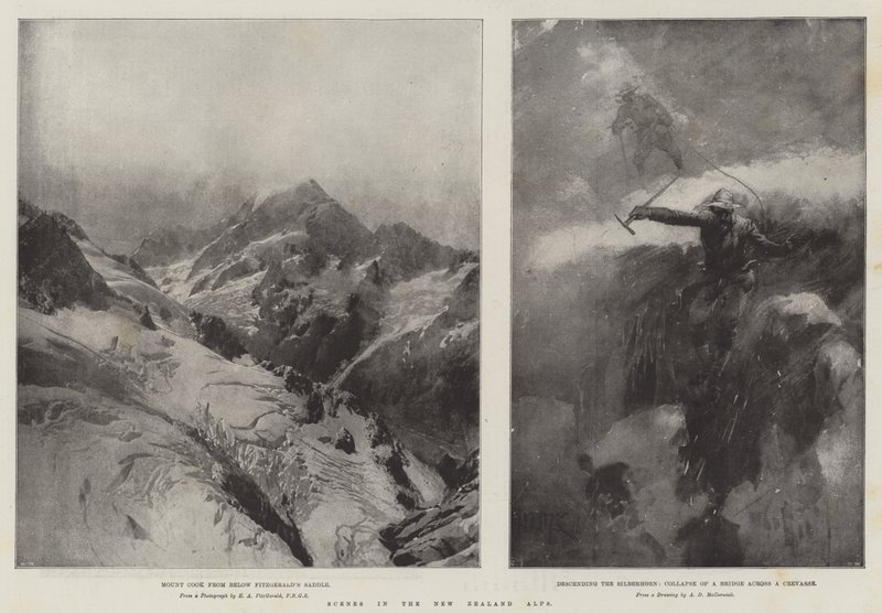 Escenas en los Alpes de Nueva Zelanda de Arthur David McCormick