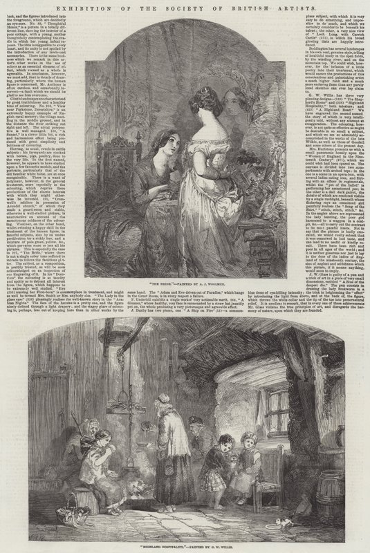 Exposición de la Sociedad de Artistas Británicos de Arthur Joseph Woolmer