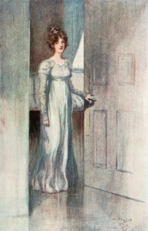 Ilustración de La abadía de Northanger de Jane Austen de Arthur Wallis Mills